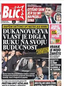 Blic pon-pet – naslovna strana