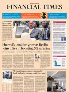 Financial Times-ONLINE- na upit – naslovna strana