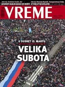 Vreme – naslovna strana