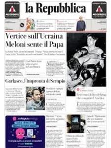 La Repubblica – naslovna strana