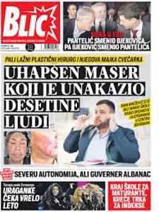 Blic sub – naslovna strana